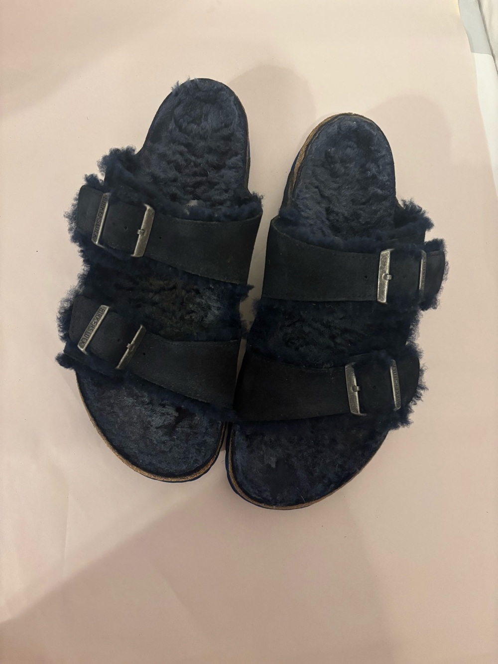 Birkenstock Men’s Arizona Shearling Sandals 
 Size 44  US 11